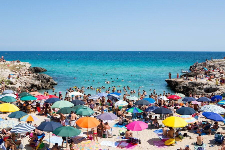 Summer in Italy at monopoli beach Puglia, a fine art photo by Carla Coulson