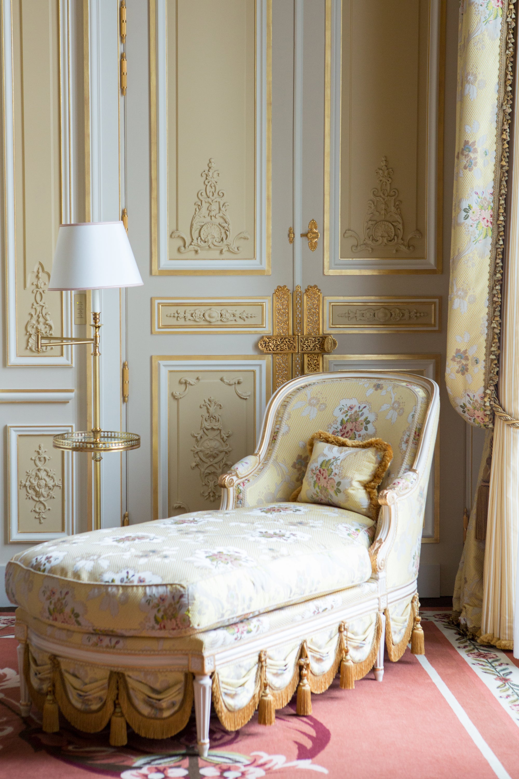 Ritz Paris hotel suite with classic European decor — property photography by Carla Coulson