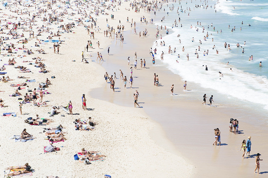 Bondi Lovers - Carla Coulson Limited Edition Fine Art Print, travel photography, Australia, Sydney, Bondi beach, beaches, beach photography